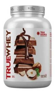 TRUE WHEY POTE 837G -TRUE SOURCE SABOR: CHOCOLATE COM AVELA