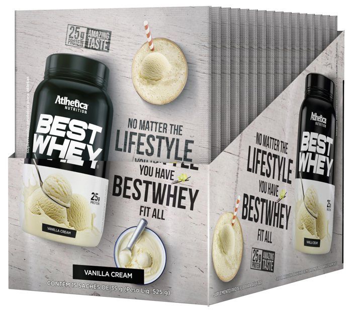 BEST WHEY (DISPLAY C/15 SACHETS DE 35g) VANILLA CREAM