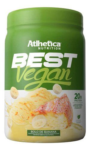 BEST VEGAN 500G ATHLÉTICA SABOR: BOLO DE BANANA