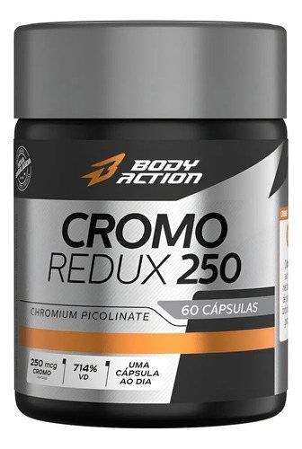 Cromo Redux 250mcg 60 Cápsulas Bodyaction