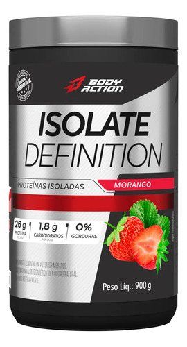 ISOLATE DEFINITION 900G BODY ACTION SABOR: MORANGO