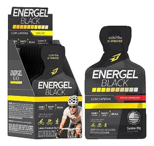 ENERGEL BLACK CX C/ 10 BODY ACTION SABOR: FRUTAS VERMELHAS