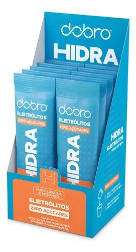 Dobro Hidra Eletrólitos Laranja com Morango 10x7g