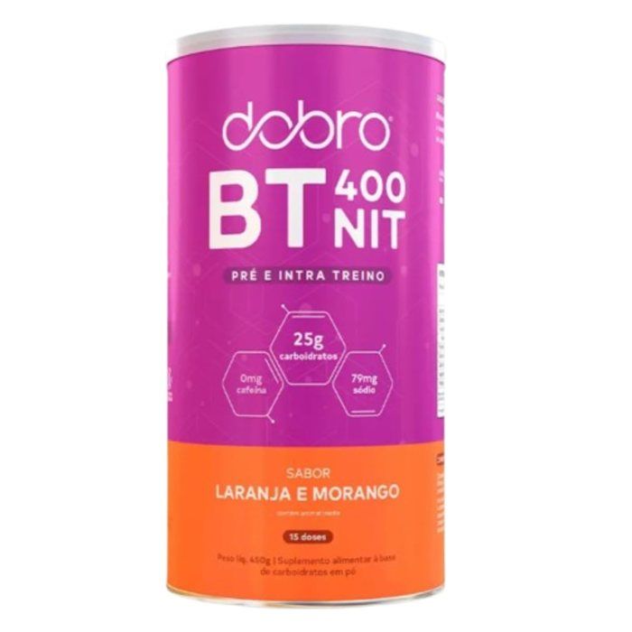 DOBRO BT NITRATO SABOR LARANJA COM MORANGO 450G
