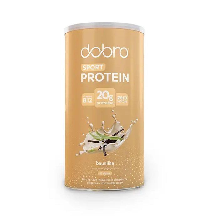 DOBRO SPORT PROTEIN SABOR BAUNILHA 450G