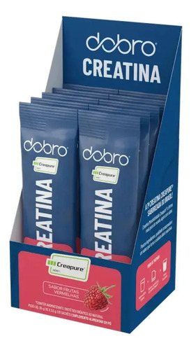 Dobro Creatina Creapure Stick Sabor Frutas Vermelhas 10x3.5g