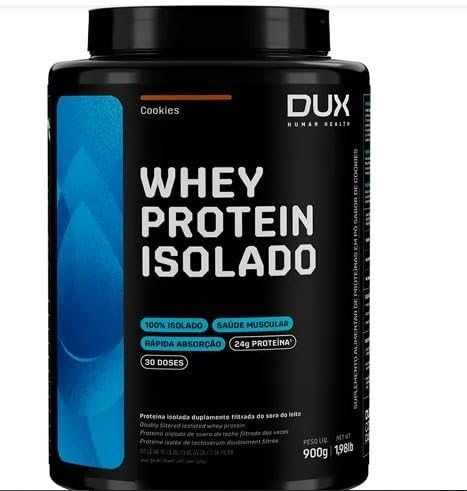 WHEY ISOLADO POTE 900G DUX SABOR: CHOCOLATE