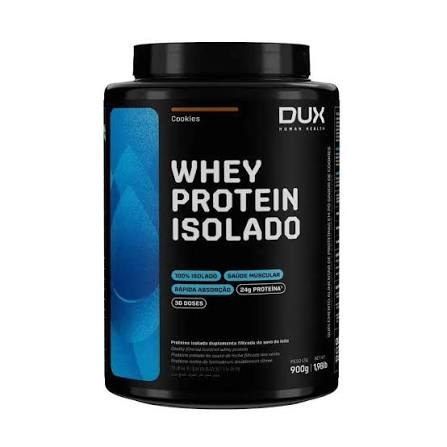 WHEY ISOLADO POTE 900G DUX SABOR: COOKIES