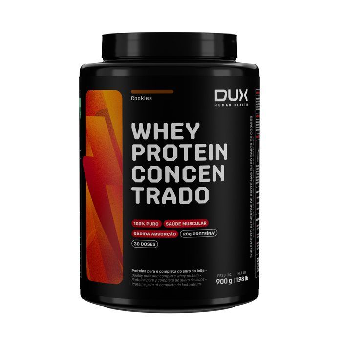WHEY PROTEIN CONCENTRADO 900g DUX SABOR: COOKIES