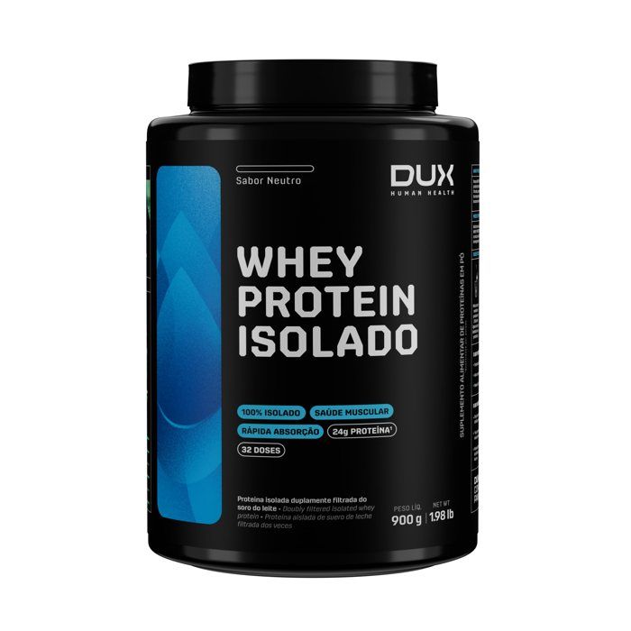 WHEY ISOLADO POTE 900G DUX SABOR: NEUTRO