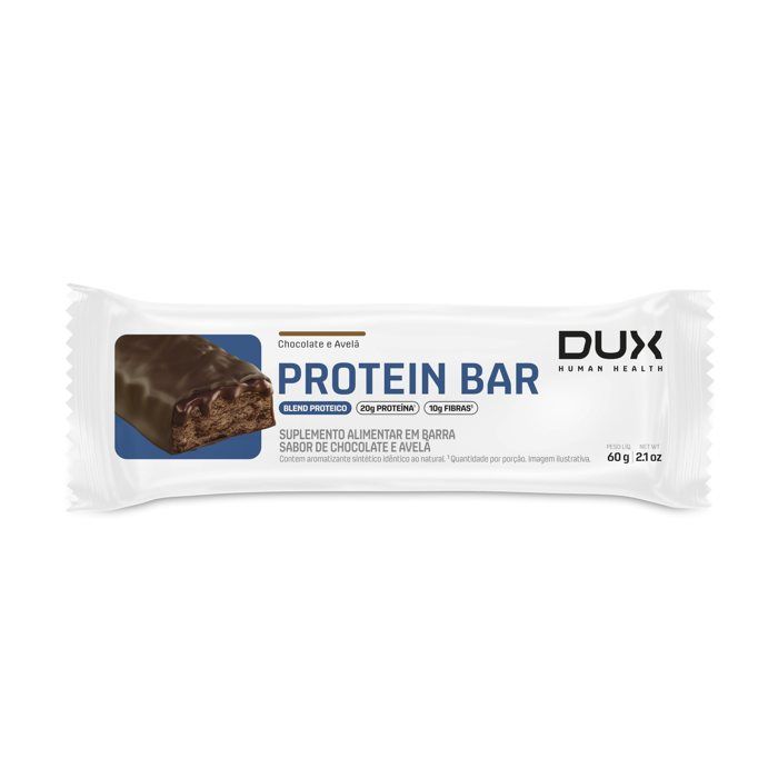 PROTEIN BAR - 12 UNIDADES Sabor Chocolate e Avelã