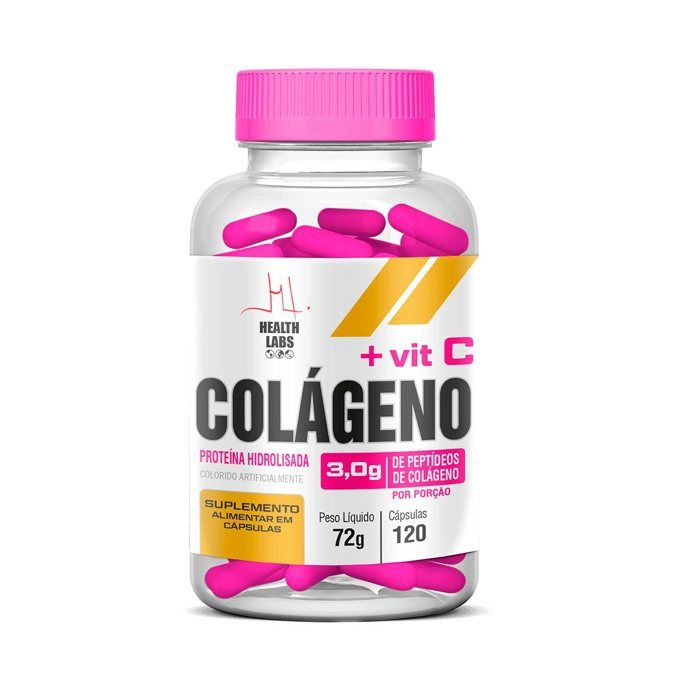 COLAGENO + VITA C 120 CAPS - HEALTH LABS