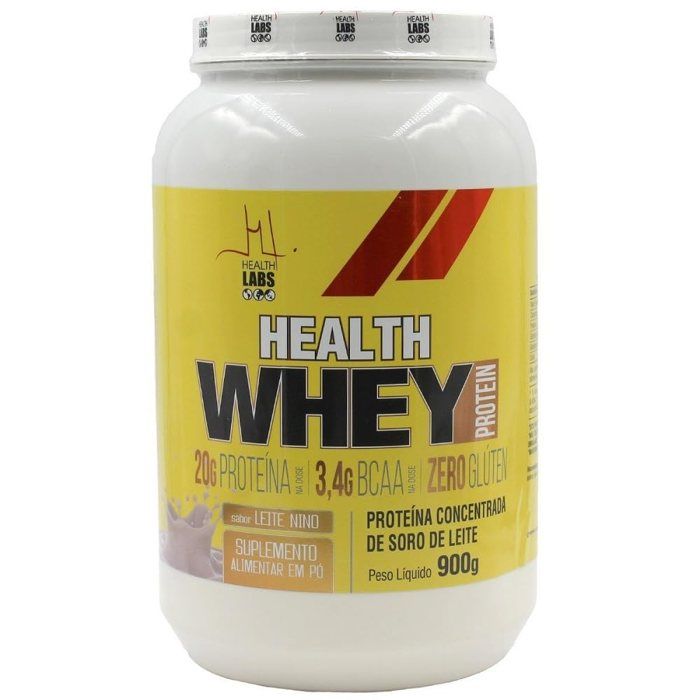 WHEY 900GR HEALT LABS SABOR: LEITE NINHO