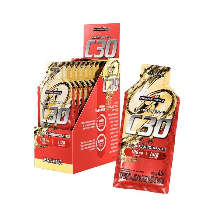 ENERGY GEL VO2 C30 DISPLAY C/10 SABOR:BANANA