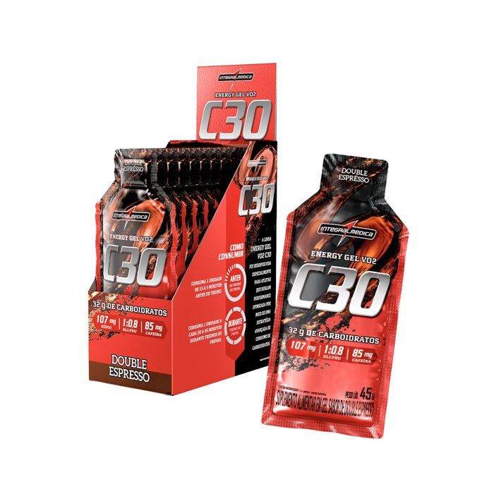 IM VO2 ENERGY GEL C30 DOUBLE SEM CAFEÍNA SABOR: DOUBLE EXPRESSO