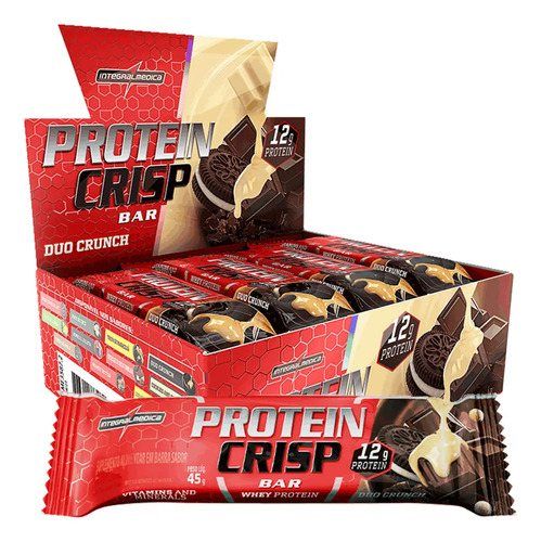 CRISP BAR DISPLAY C/ 12 UNIDADES INTEGRALMEDICA SABOR: DUO CRUNCH
