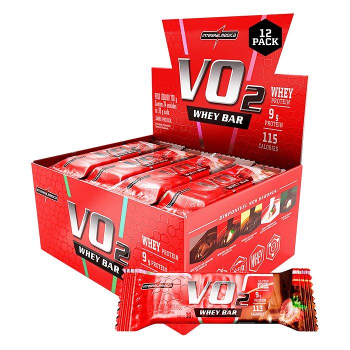 IM VO2 BAR 12 UNI SABOR: MORANGO
