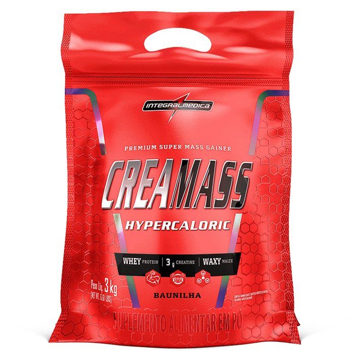 CREAMASS 3KG INTEGRALMEDICA SABOR: BAUNILHA