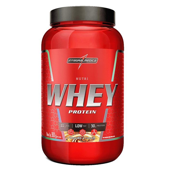 NUTRI WHEY POTE 907G INTEGRALMEDICA SABOR: COOKIES