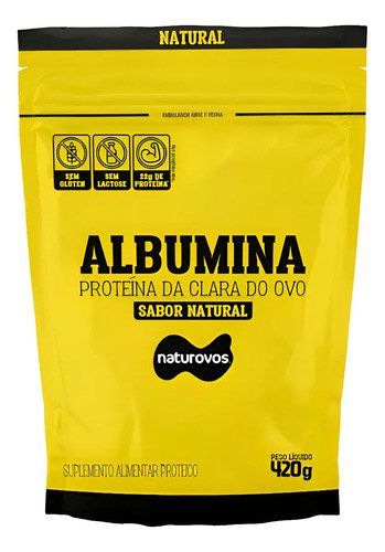 ALBUMINA 420GR NATUROVOS SABOR: NATURAL