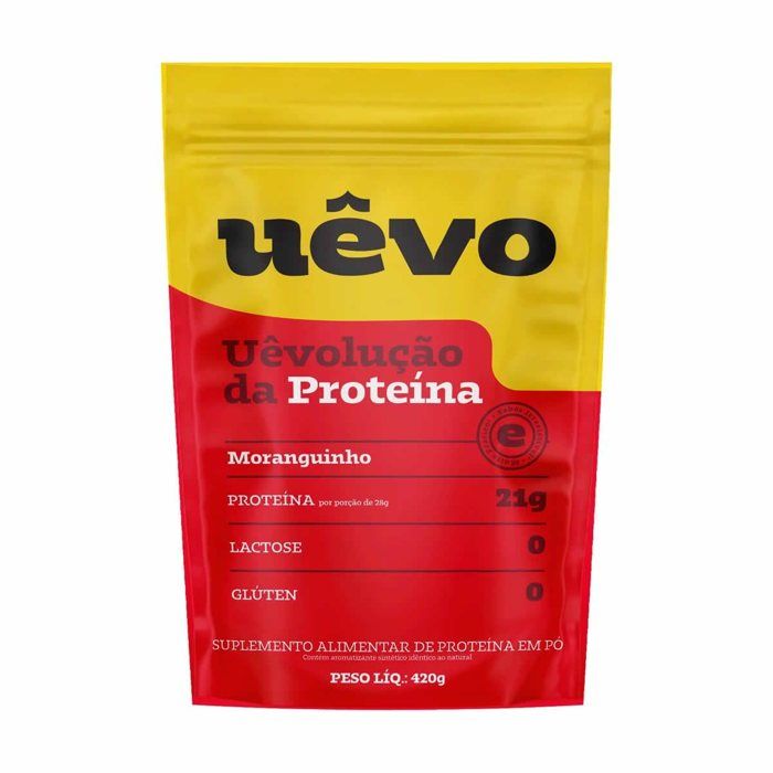 ALBUMINA 420G UEVO SABOR: MORANGO
