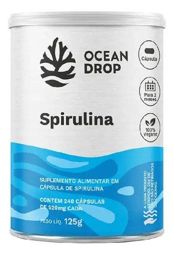 SPIRULINA 240 TABLETS 400MG OCEAN DROP