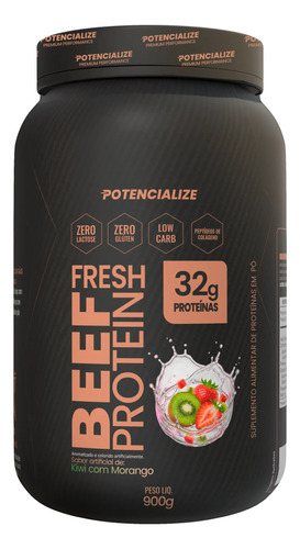 POTENCIALIZE BEEF PROTEIN MORANGO C/ KIWI 900G