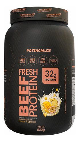POTENCIALIZE BEEF PROTEIN FRUTAS TROPICAIS 900G