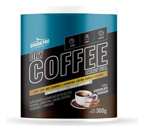 DRY COFFEE 300GR - SHARK PRO SABOR:CHOCOLATE TRUFADO