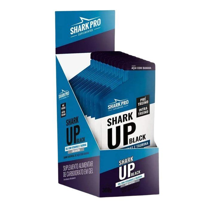 Shark-up Gel Carboidrato Cafeina Display 10un Shark Pro SABOR: LARANJA