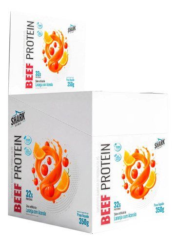 SACHE WHEY BEEF PROTEIN - LARANJA C/ ACEROLA - 35GR - CX C/10