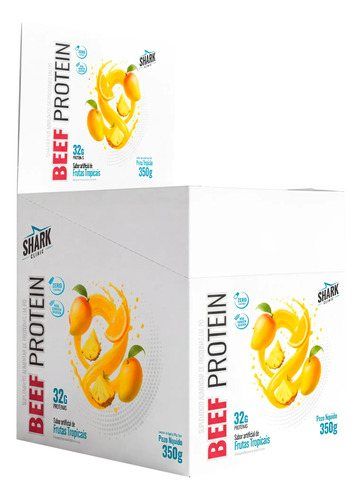 SACHE WHEY BEEF PROTEIN - FRUTAS TROPICAIS - 35GR - CX C/10