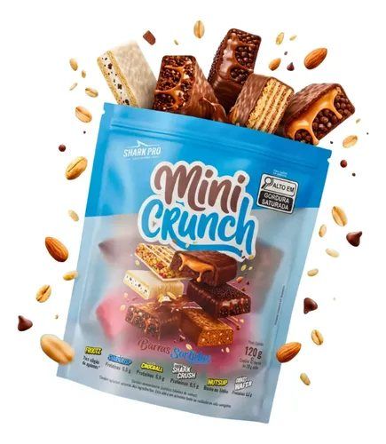 Mini Crunch Barras Proteicas Sortidas Pouch 120g Shark Pro