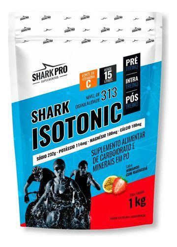 ISOTONICO 1KG SHARK PRO SABOR: MORANGO COM MARACUJA