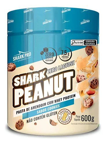 PASTA DE AMENDOIM 600 GR SHARK PRO SABOR: COOKIES