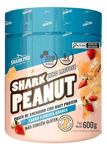 PASTA DE AMENDOIM 600 GR SHARK PRO SABOR: FLORESTA BRANCA