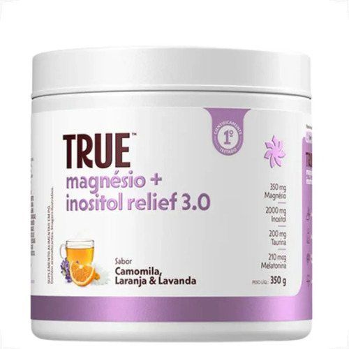 MAGNESIO + INOSITOL RELIEF 3.0 TRUE SOURCE SABOR: CAMOMILA E LAVANDA