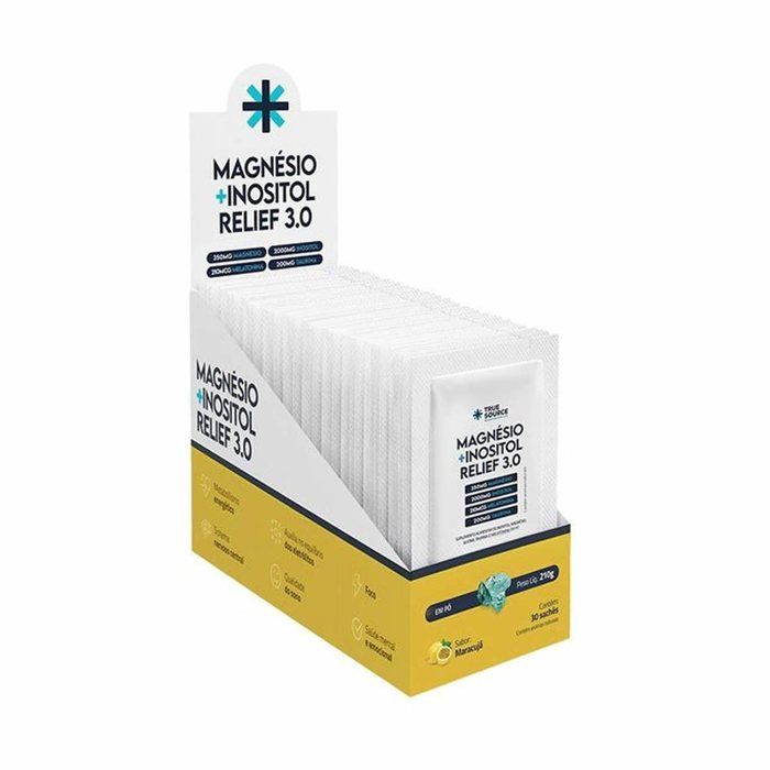 MAGNESIO + INOSITOL RELIEF 3.0 MARACUJA DISPLAY C/ 30UNID 210G
