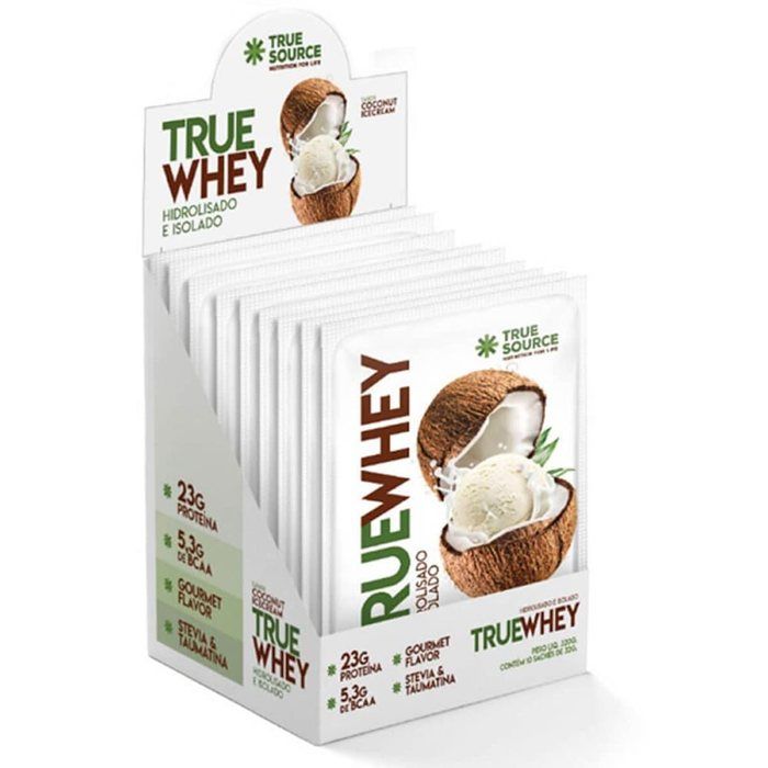 TRUE WHEY COCONUT ICE CREAM DISPLAY C/ 10UNID 320G